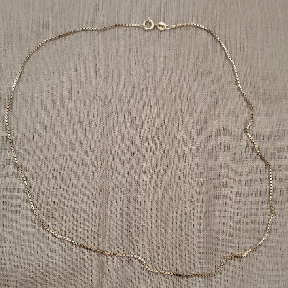 18" sterling silver necklace